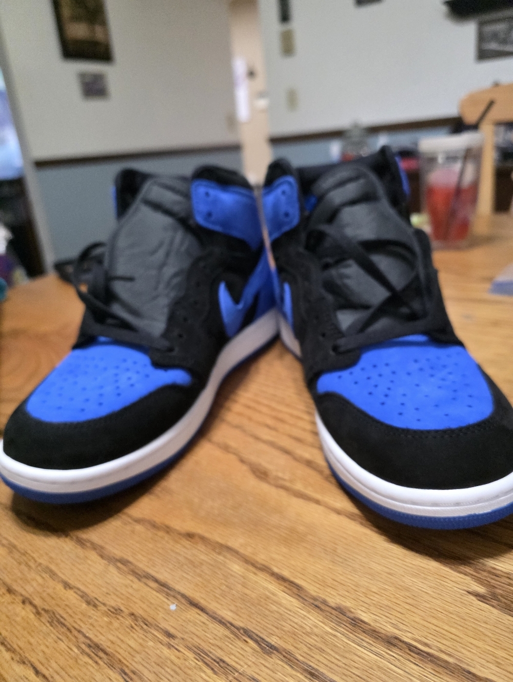 Jordan 1 Retro Size 10.5m Blue and Black High-Top Sneakers Brand New. - Picture 4 of 6